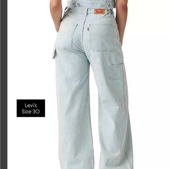 Levi's Blue and White Striped jeans - Picture 4 of 5